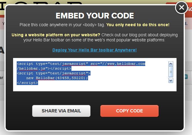 sticky bar for wordpress